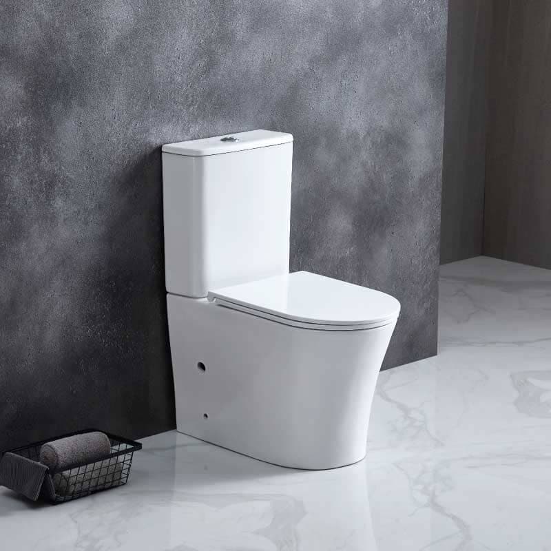 Inodoro cerámica Paris cisterna baja blanco brillo