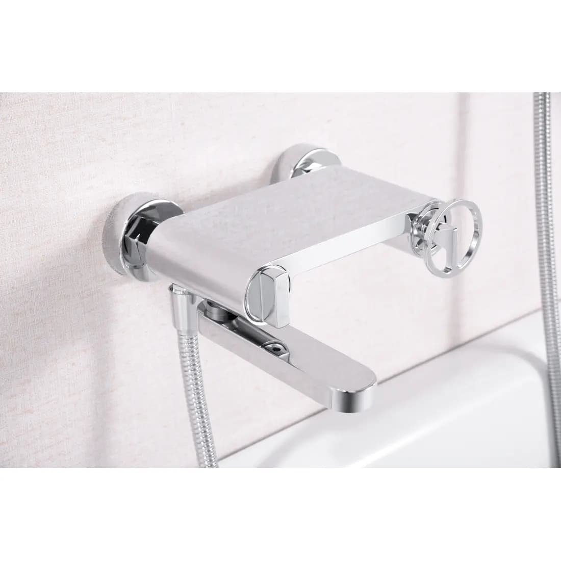 Kit baño/ducha Olimpo cromo / BDC033-4