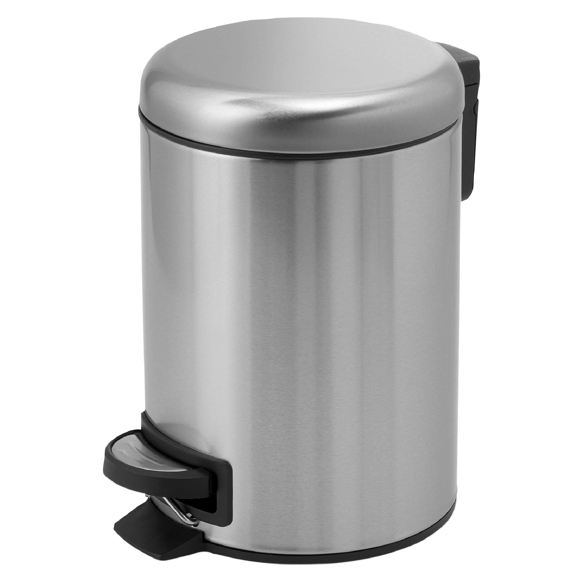 PAPELERA 5 lt POTTY CROMO CEPILLADO