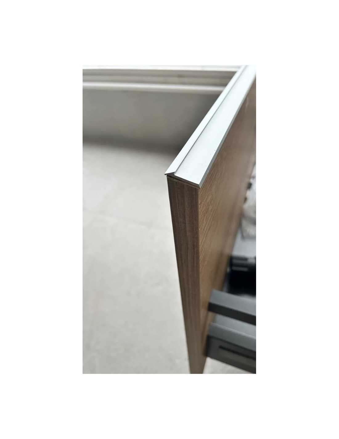Encimera de baño de 10 cm de altura con cajonera op. Nomad Visobath 60-80-100-120 Laminada
