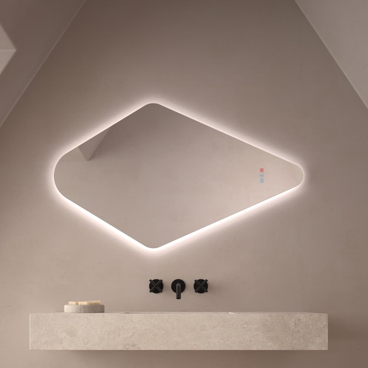 Espejo de baño con luz LED Mudéjar de Dyled