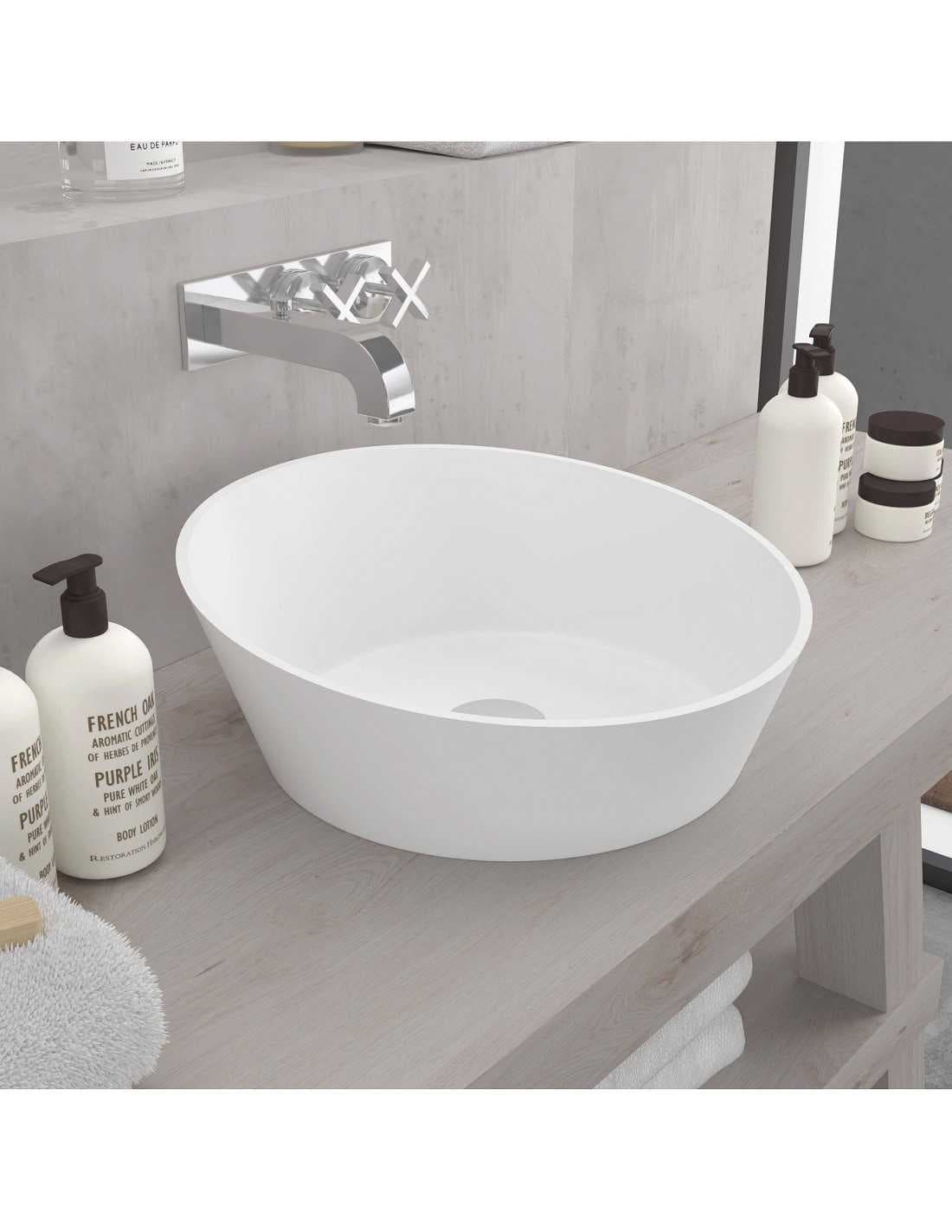 Lavabo sobre encimera 42ø Solid Surface Arena