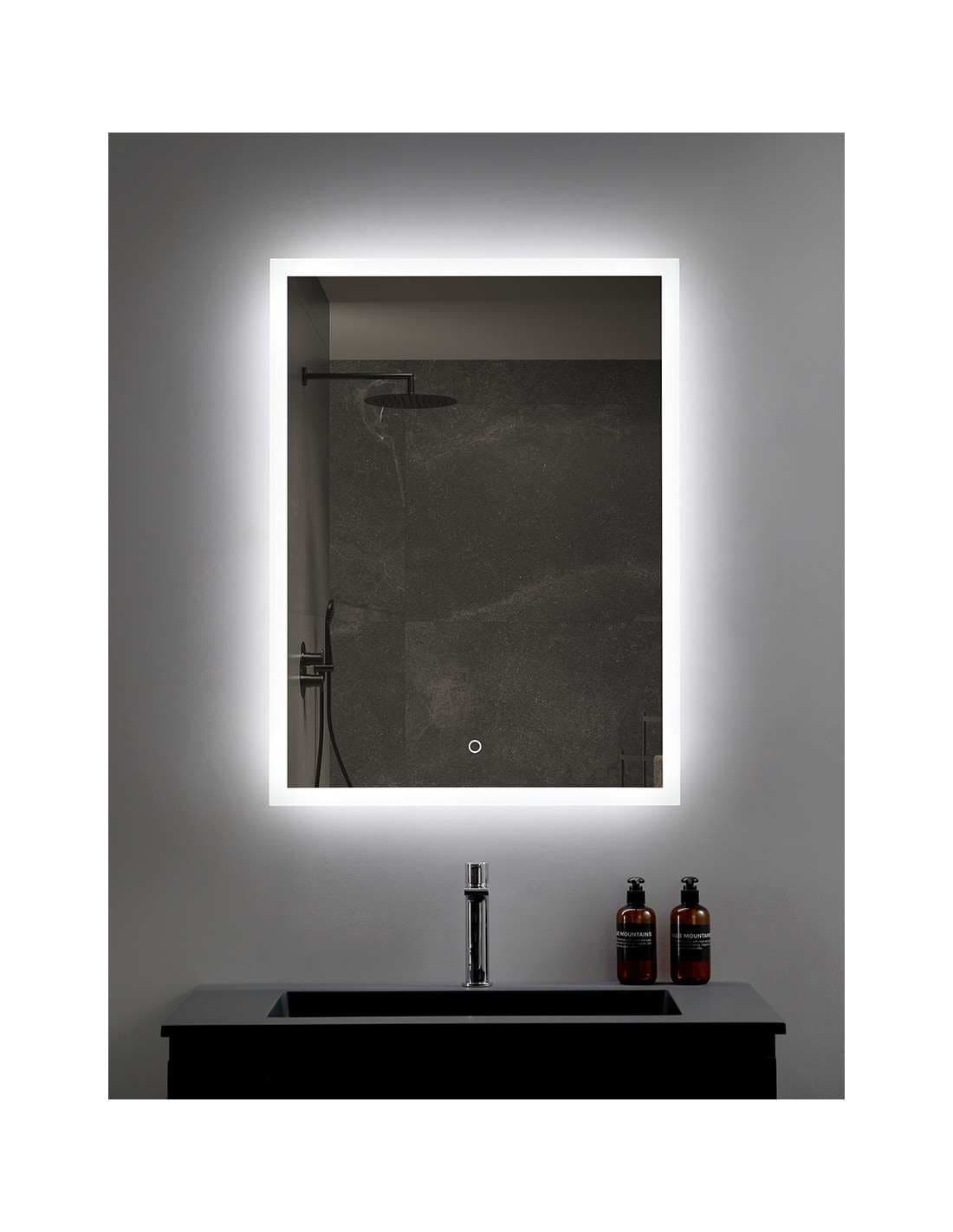 Espejo de baño con luz LED rectangular led B-924
