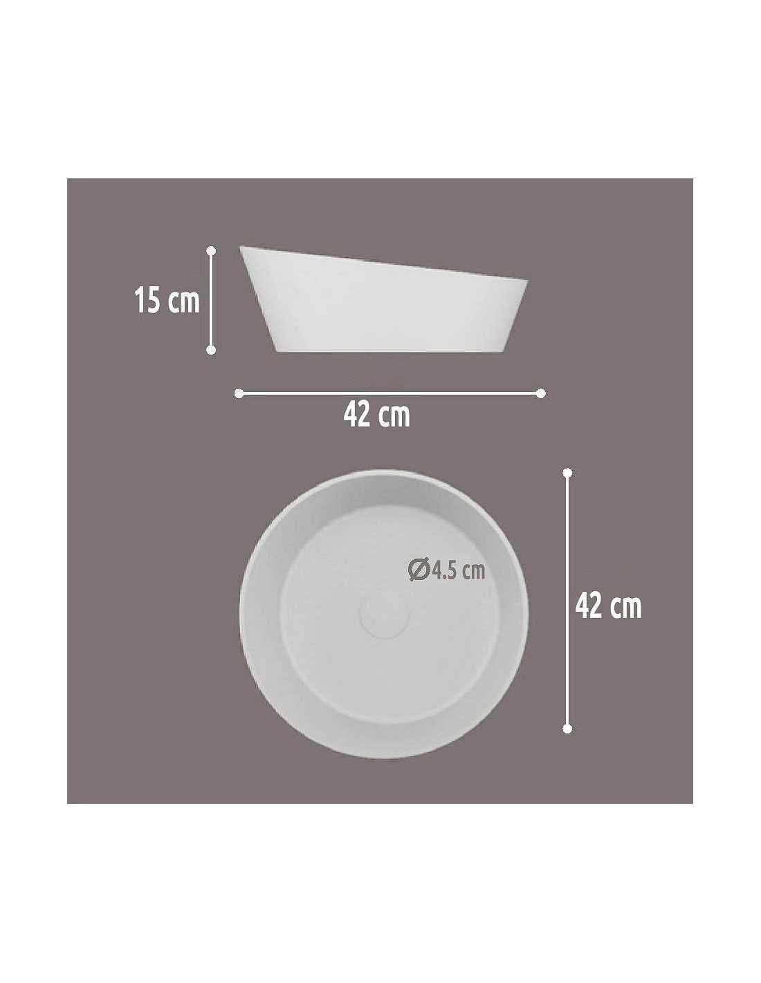 Lavabo sobre encimera 42ø Solid Surface Arena