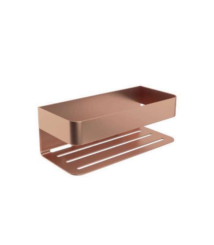 Jabonera frontal Mayura oro rosa cepillado PVD