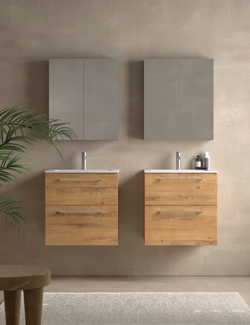 Mueble baño suspendido Carmen 2 Cajones de Avila dos 60-70-80-90-100-120-140