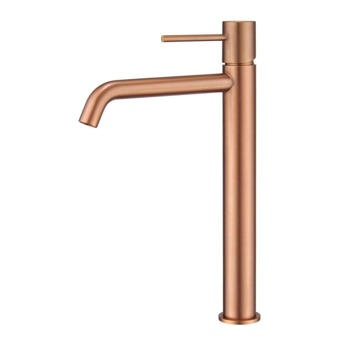 Monomando lavabo alto Monza oro rosa cepillado / BDM039-3ORC