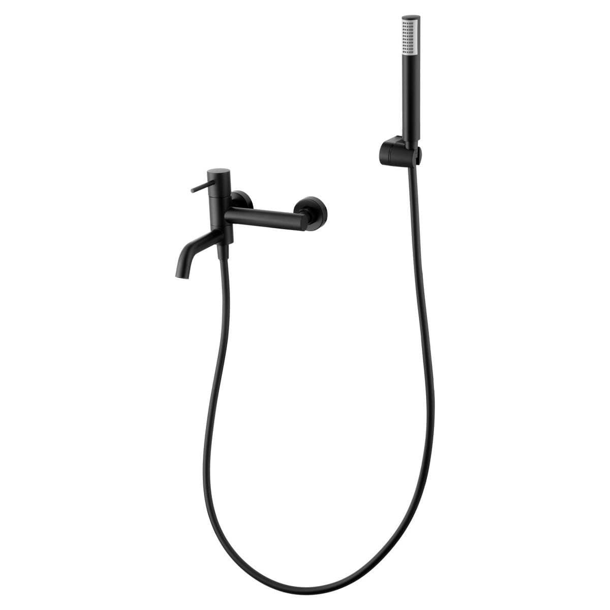 Monomando kit baño/ducha Monza negro mate / BDM039-4NG