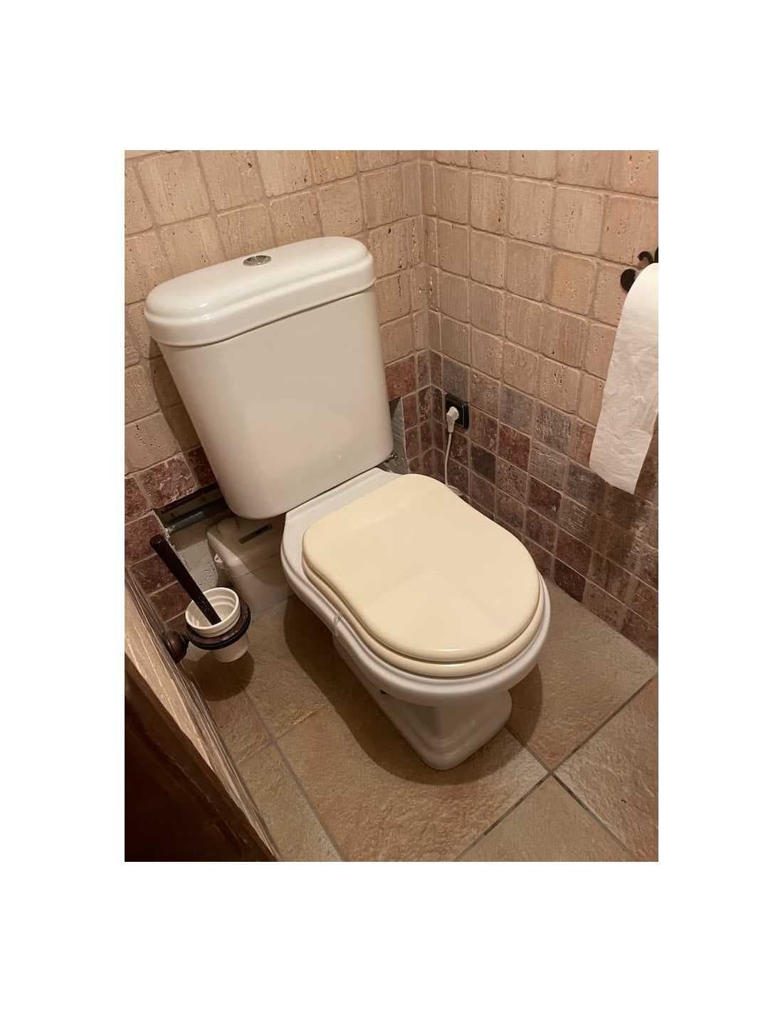 Tapa wc Atenas de Fossil natura Compatible en blanco