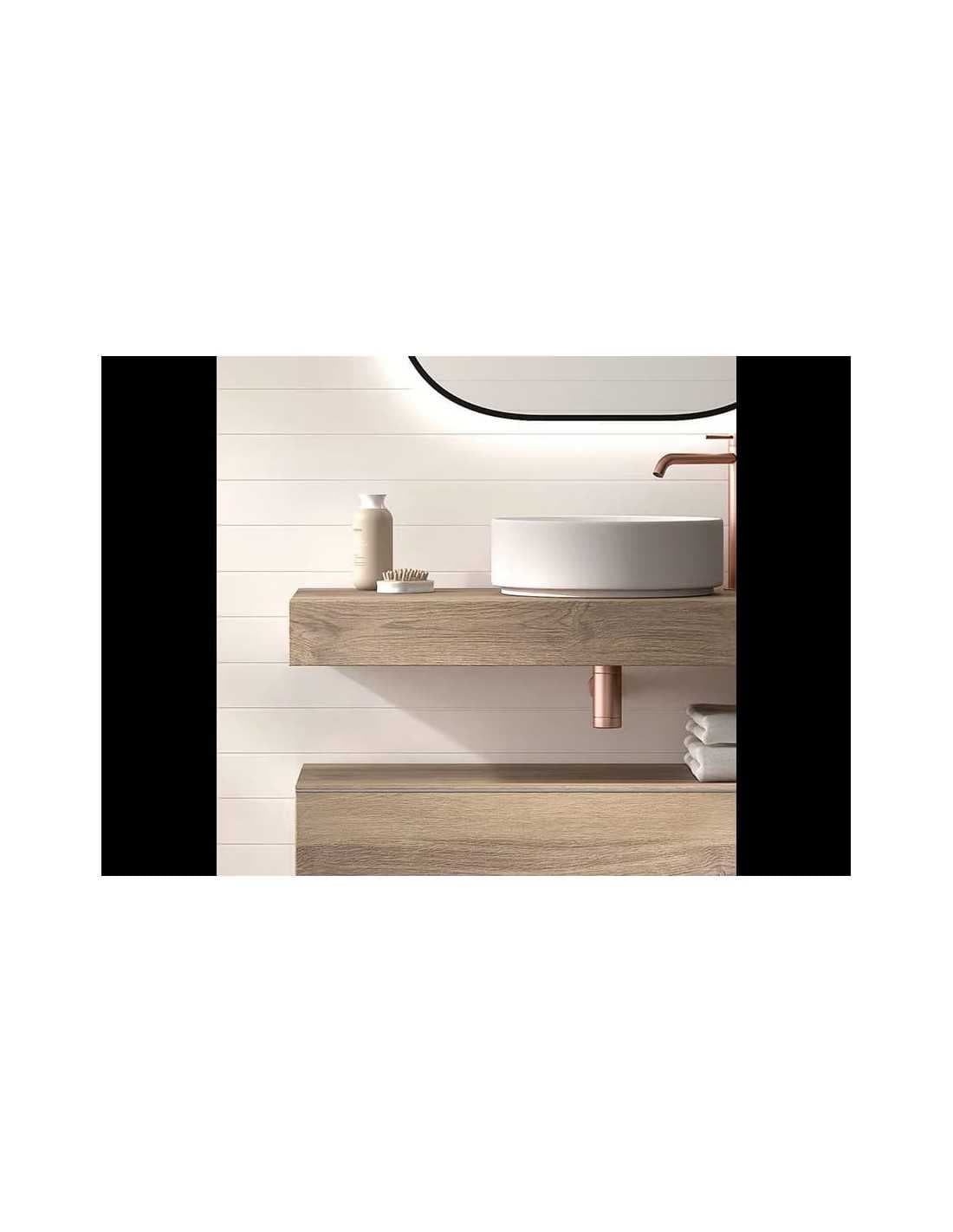 Encimera de baño de 10 cm de altura con cajonera op. Nomad Visobath 60-80-100-120 Laminada