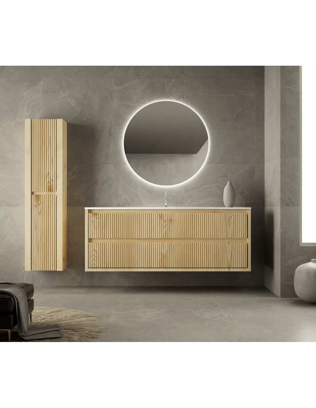 Mueble baño suspendido Danubio de 2 cajones 80,90,100,...180