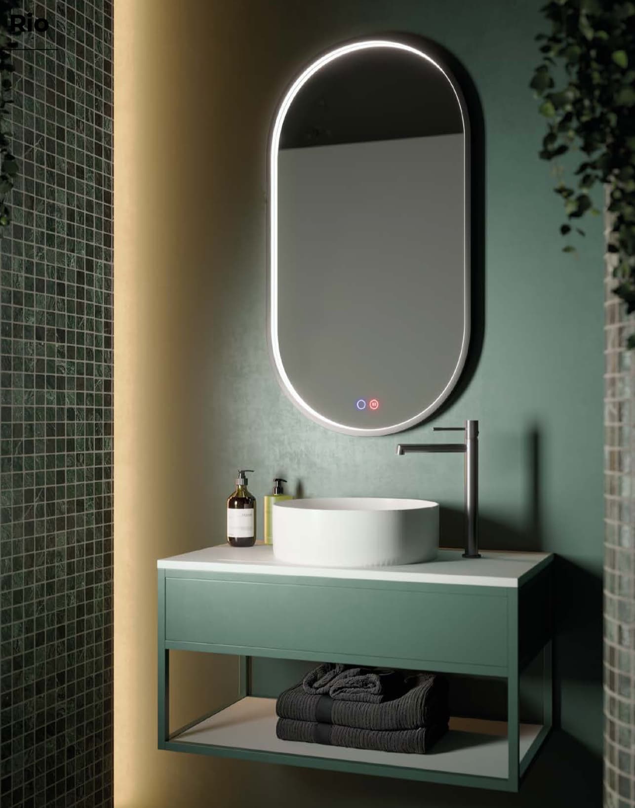 Espejo de baño con luz LED Rio Ledimex