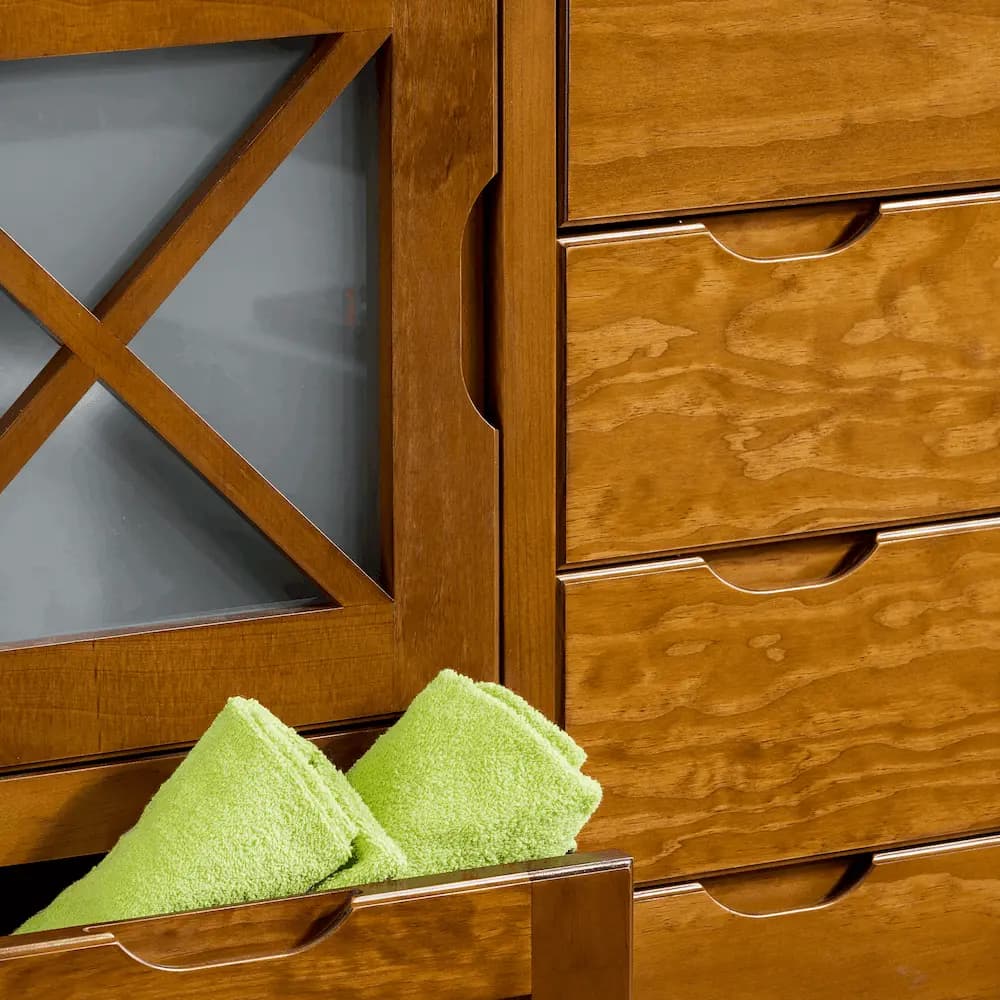 Mueble de baño rústico mod. Avila 120 cajonera