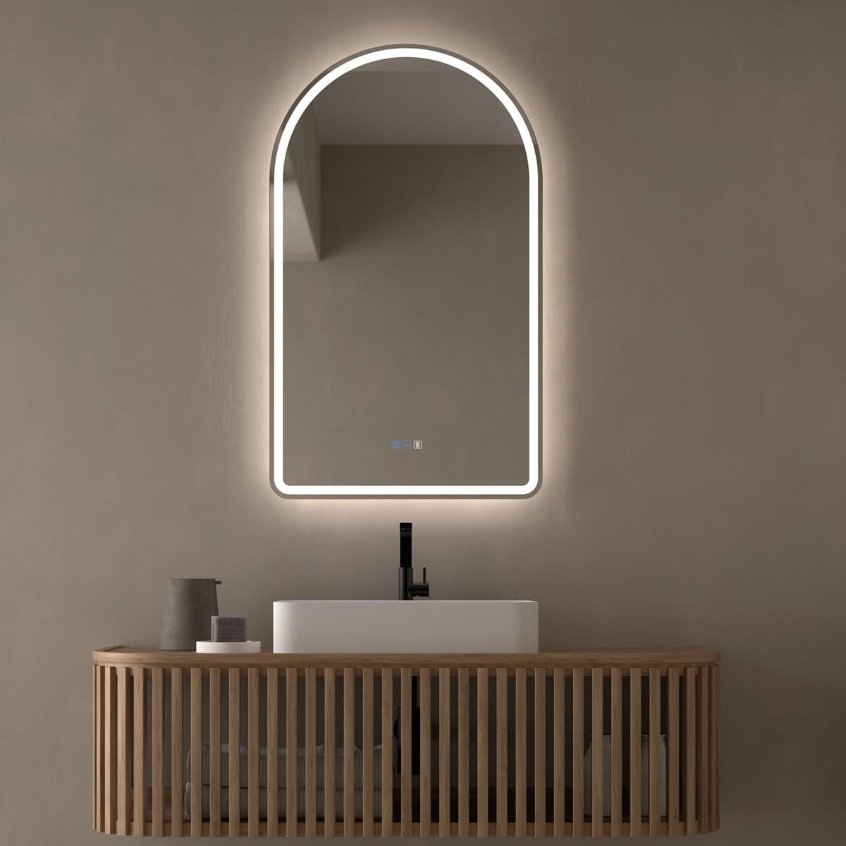 Espejo de baño con luz LED Ovalado Para Baño Acueducto de Dyled