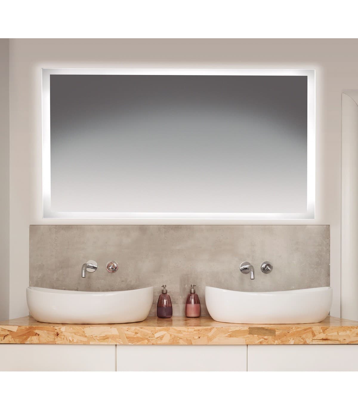 Espejo de baño con luz LED rectangular led B-924