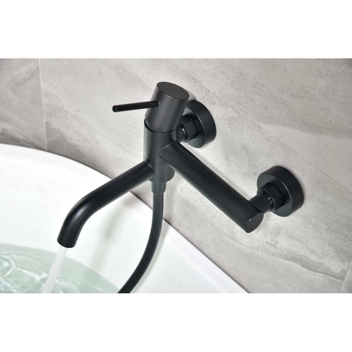 Monomando kit baño/ducha Monza negro mate / BDM039-4NG