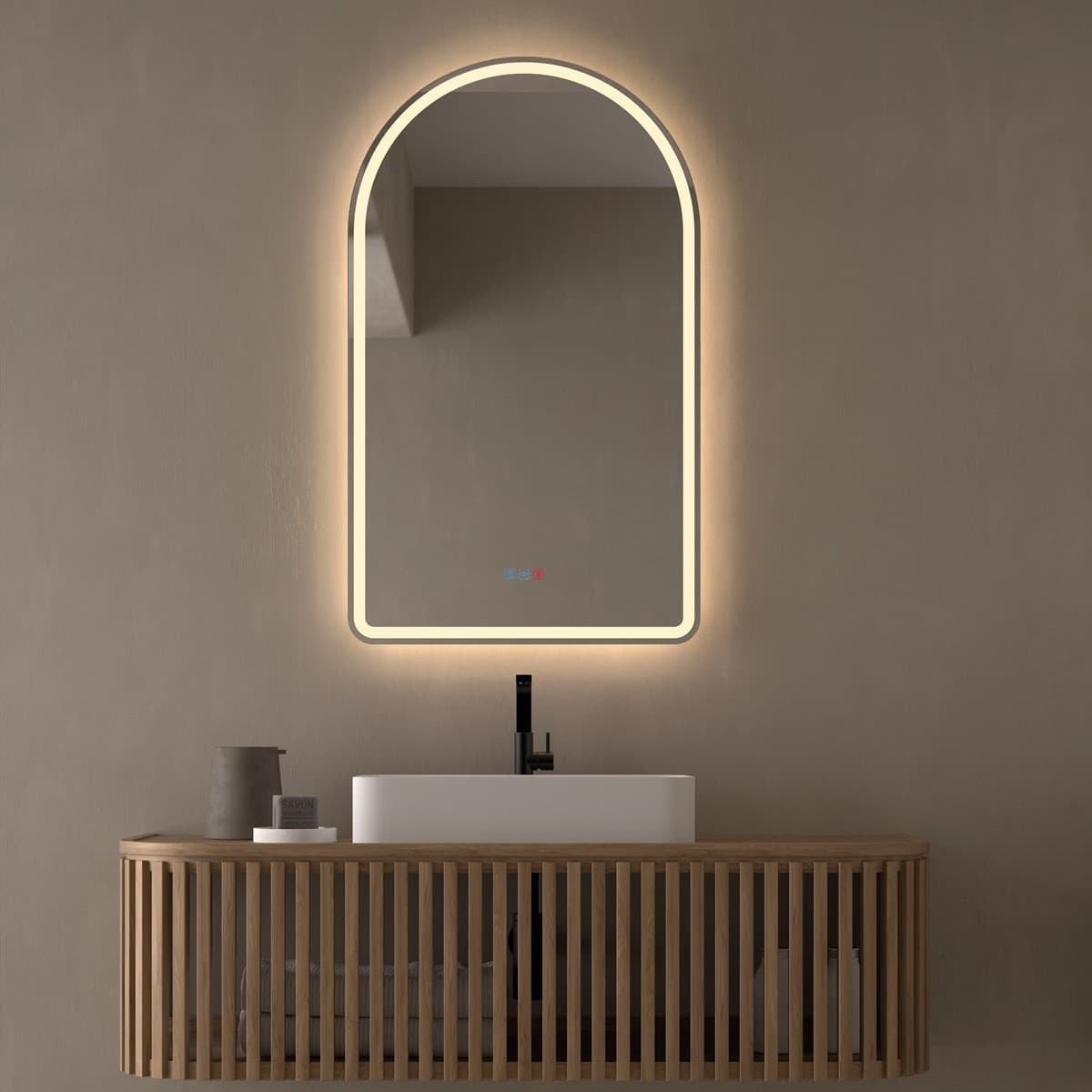 Espejo de baño con luz LED Ovalado Para Baño Acueducto de Dyled