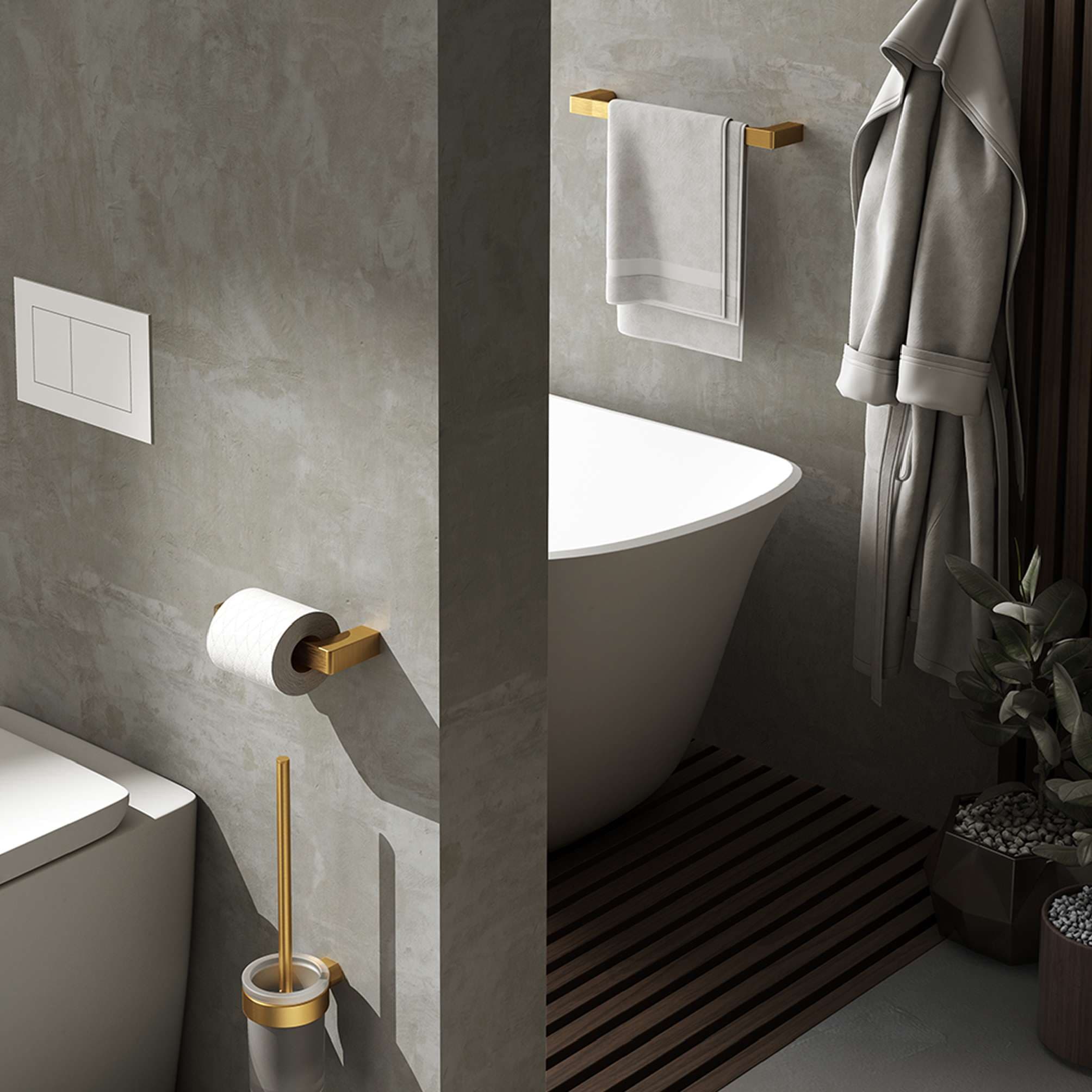 escobillero de pared pirenei oro mate