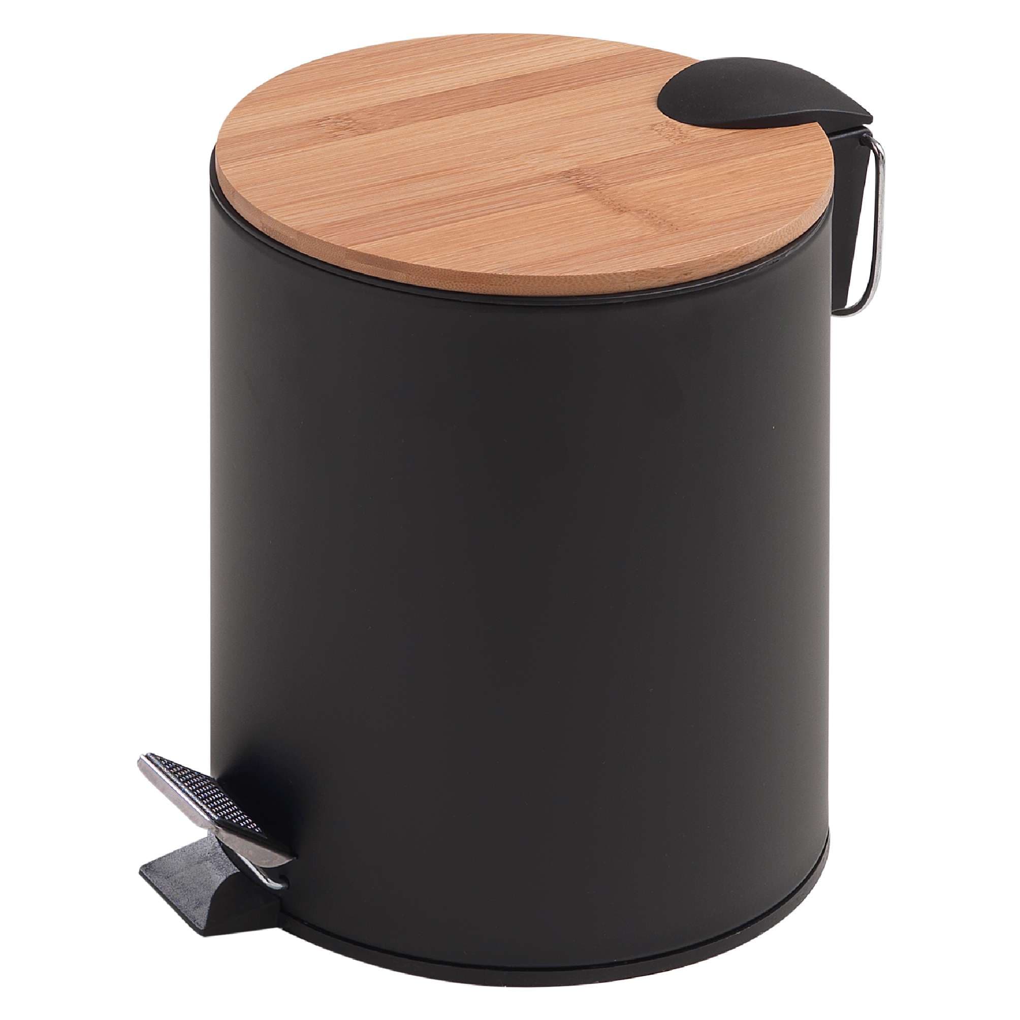 PAPELERA KENTA 5 lt NATURAL-NEGRO MATE