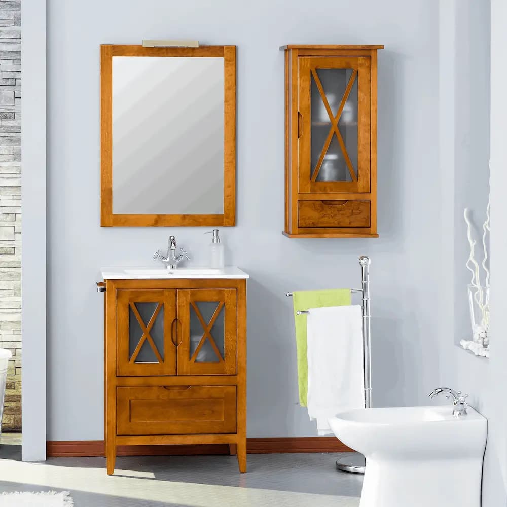 Mueble de baño rústico mod. Avila 60-70-80-90