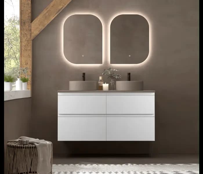 Mueble baño suspendido Carmen TOP 2 Cajones de Avila dos 60-70-80-90-100-120-140