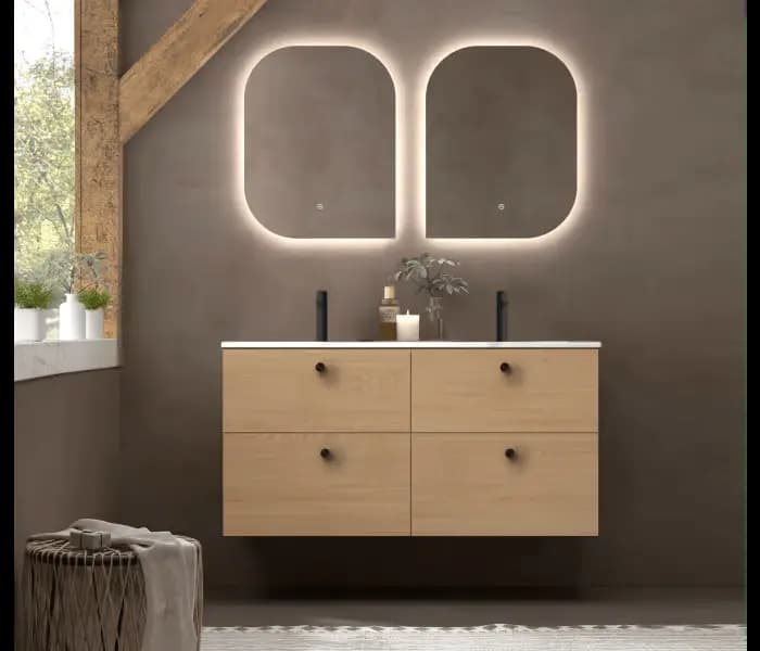 Mueble baño suspendido Carmen TOP 2 Cajones de Avila dos 60-70-80-90-100-120-140