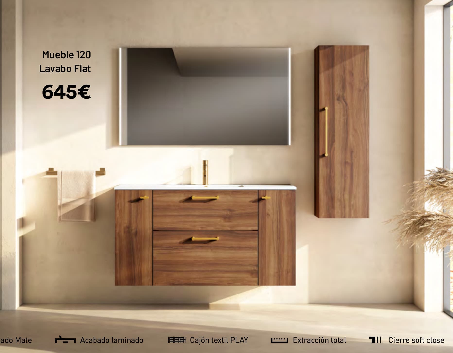 Mueble de baño con patas o suspendido Verso de Visobath