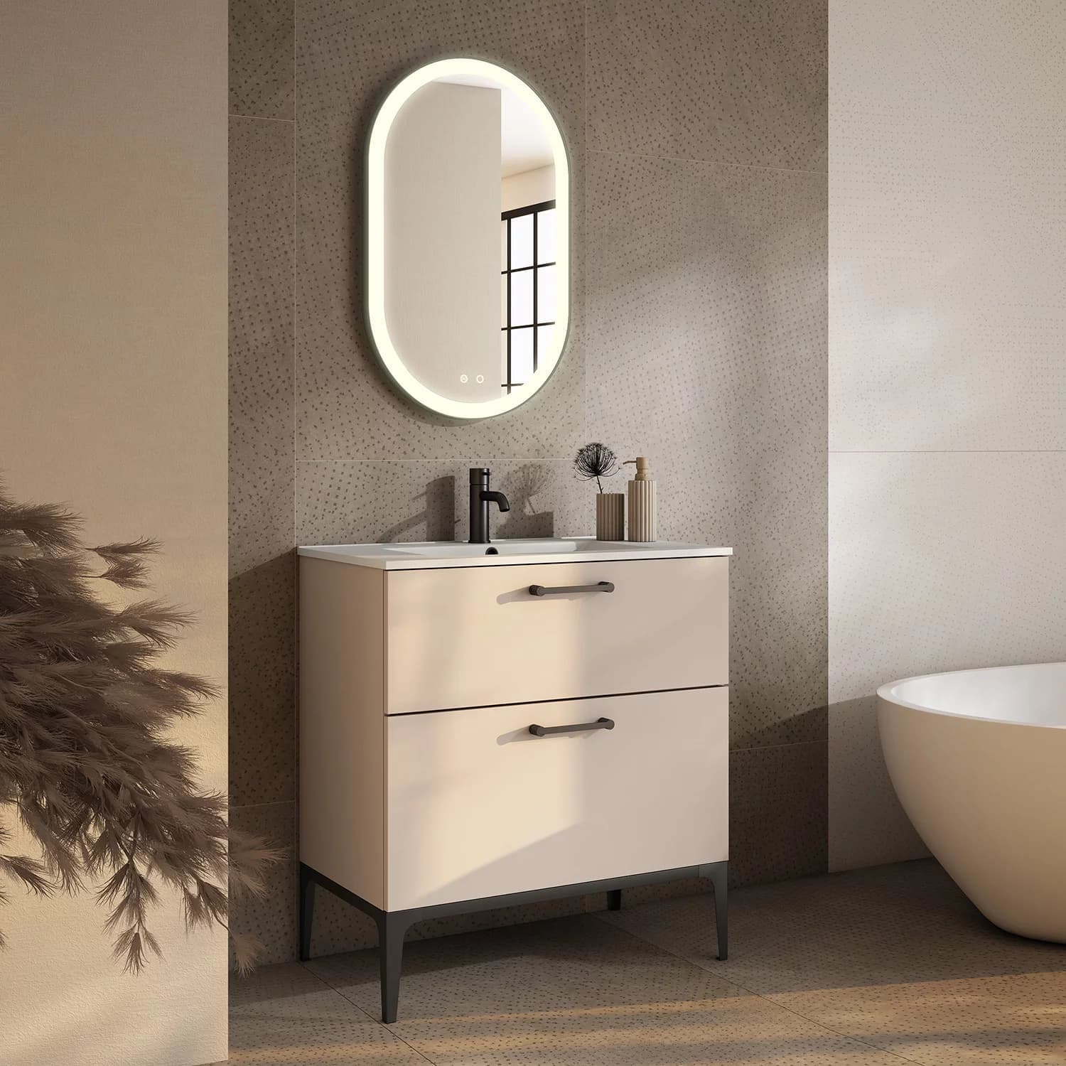 Mueble de baño con patas o suspendido Verso de Visobath